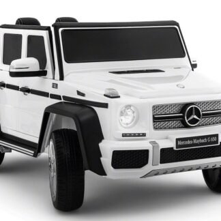 Coche eléctrico de niños Maybach G650 12V, blanco, RUEDAS GOMA -INDA306-c4ka100